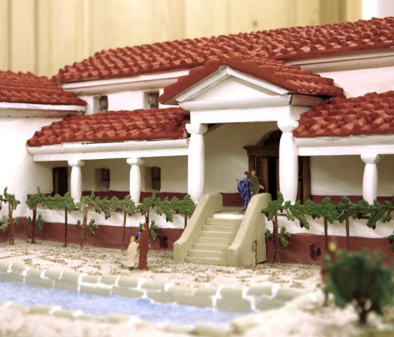 Modell der Römischen Villa Holsthum, © Elke Wagner Modell der Römischen Villa Holsthum, © Elke Wagner