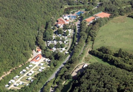 Aerial view of Camping In der Enz, © Felsenland Südeifel Tourismus Aerial view of Camping In der Enz, © Felsenland Südeifel Tourismus