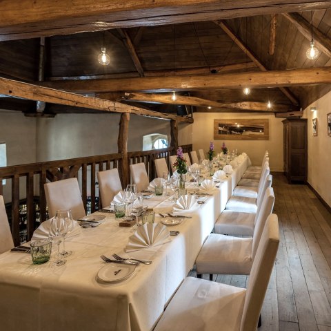 Empore Restaurant Schloss Niederweis, © Schloss Niederweis Empore Restaurant Schloss Niederweis, © Schloss Niederweis