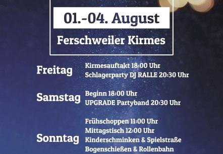 Kirmes in Ferschweiler, © Musikverein Ferschweiler Kirmes in Ferschweiler, © Musikverein Ferschweiler