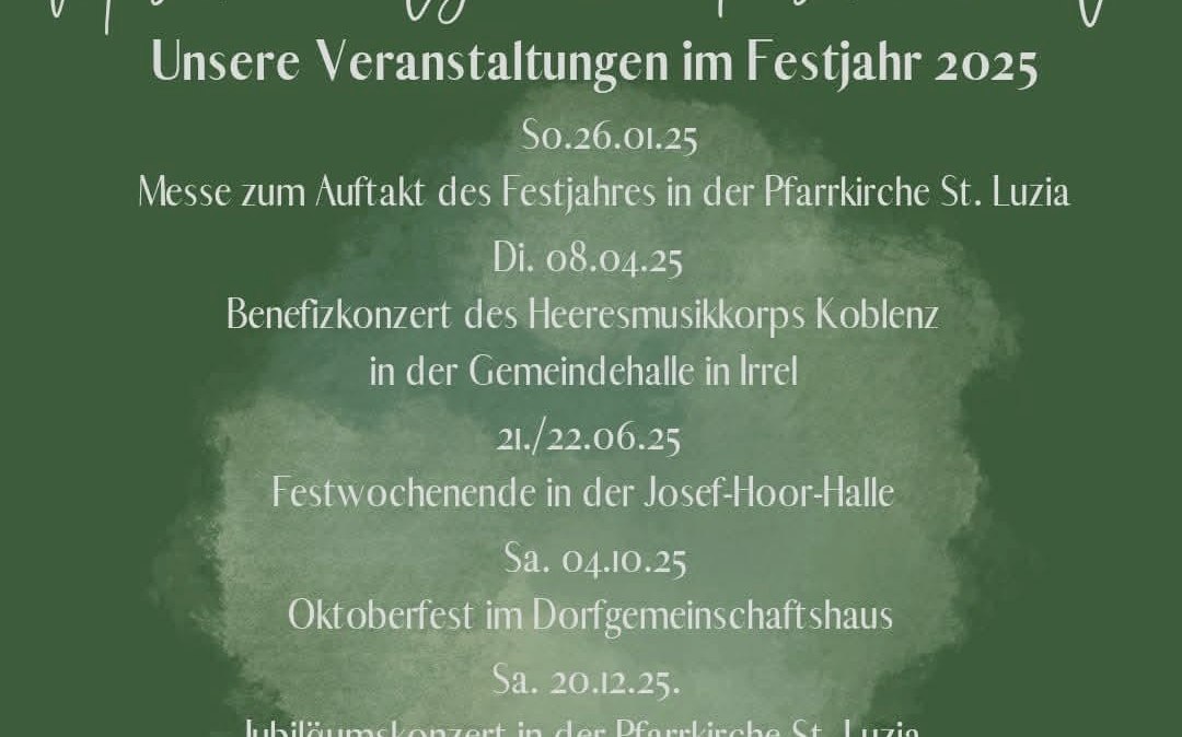 Jubiläumsveranstaltungen Musikverein Lyra, © facebook/Musikverein Ferschweiler Jubiläumsveranstaltungen Musikverein Lyra, © facebook/Musikverein Ferschweiler