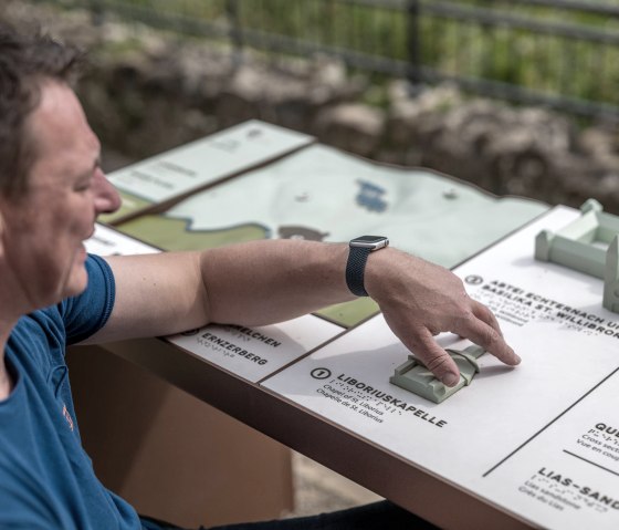 Tastmodell Liboriuskapelle, © Naturpark Südeifel / Thomas Urbany Tastmodell Liboriuskapelle, © Naturpark Südeifel / Thomas Urbany