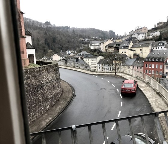 Blick auf die Parkplätze Blick auf die Parkplätze