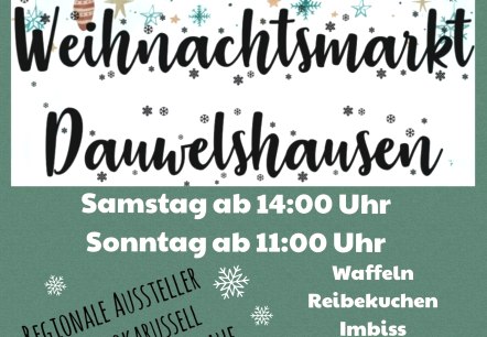 Weihnachtsmarkt in Dauweilshausen, © Gemeinde Dauwelshausen Weihnachtsmarkt in Dauweilshausen, © Gemeinde Dauwelshausen