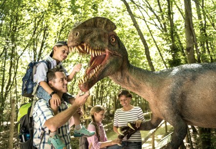 Der "Teufelsschlucht-Dinosaurier", © Felsenland Südeifel Tourismus GmbH Der "Teufelsschlucht-Dinosaurier", © Felsenland Südeifel Tourismus GmbH