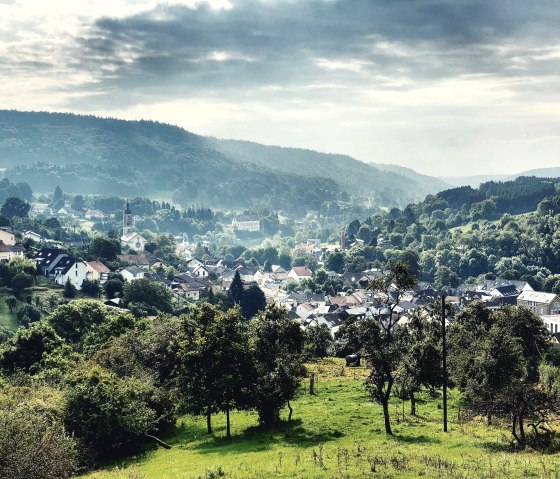 Blick auf Bollendorf von der Mariensäule, © Felsenland Südeifel Tourismus GmbH / AC Krebs Blick auf Bollendorf von der Mariensäule, © Felsenland Südeifel Tourismus GmbH / AC Krebs