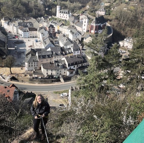 Klettern in Neuerburg, © Felsenland Südeifel Tourismus GmbH Klettern in Neuerburg, © Felsenland Südeifel Tourismus GmbH
