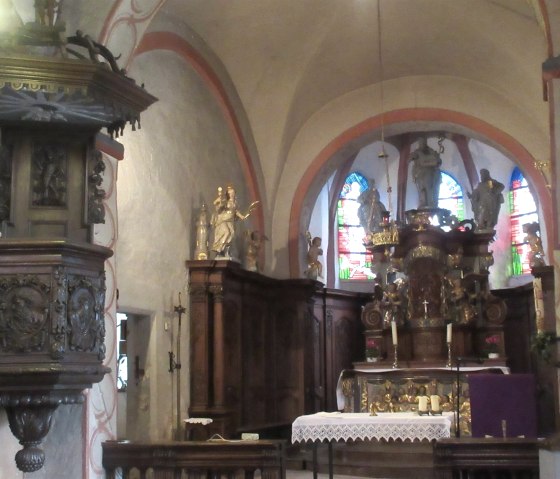 Johanniterkirche Roth an der Our Innenraum, © Felsenland Südeifel Tourismus GmbH Johanniterkirche Roth an der Our Innenraum, © Felsenland Südeifel Tourismus GmbH