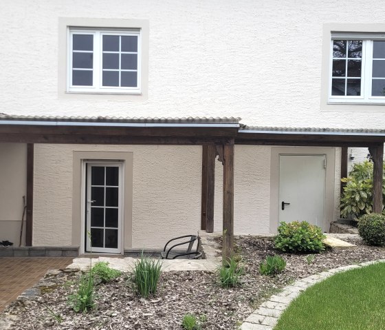 Ferienhaus am alten Kirchturm - Terrasse, © Irreler Mühle Ferienwohnungen & -häuser Ferienhaus am alten Kirchturm - Terrasse, © Irreler Mühle Ferienwohnungen & -häuser