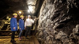 Führung im Besucherbergwerk Mühlerberger Stollen, © Tourist-Information Prümer Land/ET GmbH Führung im Besucherbergwerk Mühlerberger Stollen, © Tourist-Information Prümer Land/ET GmbH
