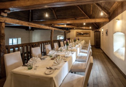 Empore Restaurant Schloss Niederweis, © Schloss Niederweis Empore Restaurant Schloss Niederweis, © Schloss Niederweis