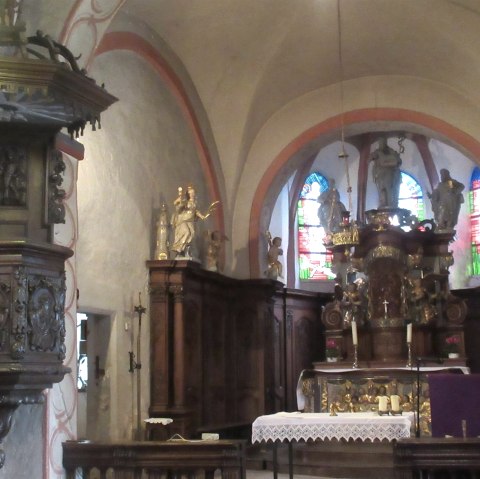 Église Saint-Jean de Roth sur l'Our Intérieur, © Felsenland Südeifel Tourismus GmbH