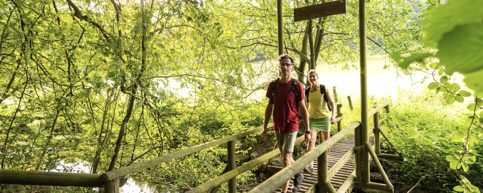 Stream trail in the NaturWanderPark delux, Ernst Bridge over the Alfbach stream, © Eifel Tourismus GmbH, D. Ketz