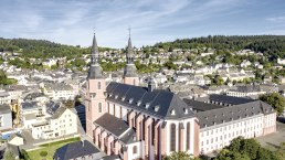 Blick auf Prüm mit St. Salvator Basilika Prüm, © Eifel Tourismus (ET) GmbH