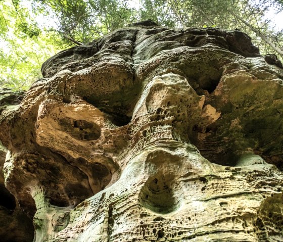 Impressive: weathering on the "pigsties" rocks, © Eifel Tourismus GmbH, D. Ketz