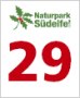 Logo du parc naturel Südeifel avec le chiffre 29 en rouge et un motif de feuilles en vert.