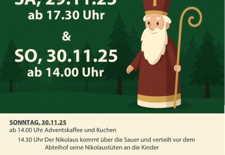 Nikolausmarkt im Abteihof, © facebook/Aktiv für Bollendorf