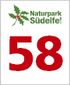 Logo des Naturparks Südeifel mit der Zahl 58 in Rot.