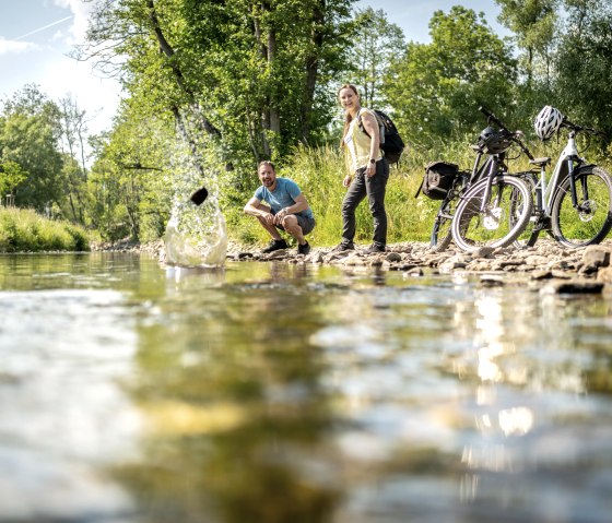 Waterpret op het Kyll fietspad, © Eifel Tourismus GmbH, Dominik Ketz