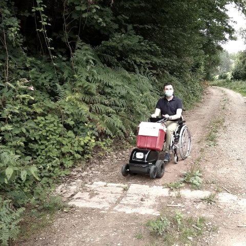 Rollstuhlzugger&auml;t, &copy; Ansgar Dondelinger, Naturpark S&uuml;deifel
