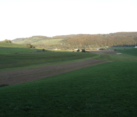 Uitzicht op de brede uiterwaarden van de Enza bij Mettendorf, © Felsenland Südeifel Tourismus GmbH, Christian Calonec-Rauchfuss