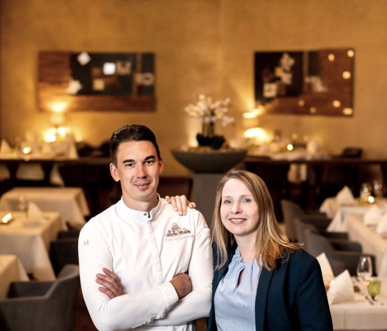 Sebastian et Sandra Poss - les hôtes, © Schloss Niederweis
