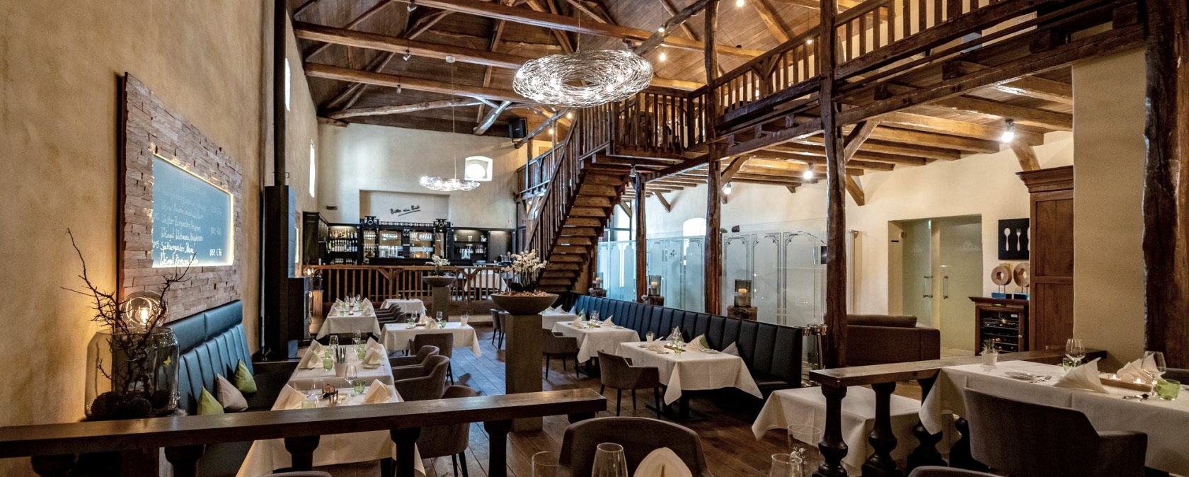 Restaurant Schloss Niederweis vue intérieure, © Schloss Niederweis