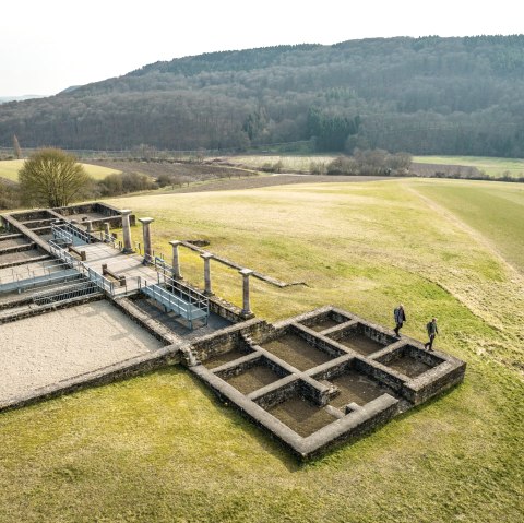 Römische Villa Holsthum von oben, © Eifel Tourismus GmbH, D. Ketz
