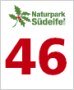 South Eifel Nature Park logo with red number 46 and green leaf motif.