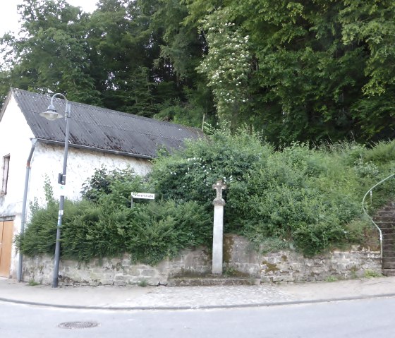 Start and finish point of the circular walk in Römerstraße, Minden, © Elke Wagner, Felsenland Südeifel Tourismus GmbH