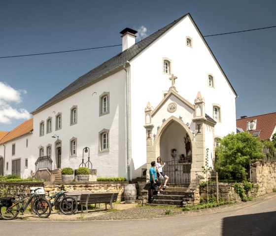 Break in Wolsfeld on the Nims cycle path, © Eifel Tourismus GmbH, Dominik Ketz