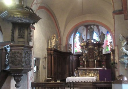 Johanniterkirche Roth an der Our Innenraum, &copy; Felsenland S&uuml;deifel Tourismus GmbH