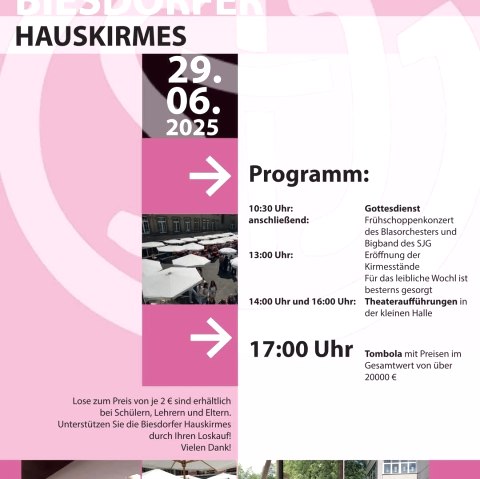 51. Biesdorfer Hauskirmes, © St.Josef Gymnasium Biesdorf