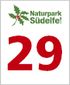 Logo des Naturparks Südeifel mit der Zahl 29.