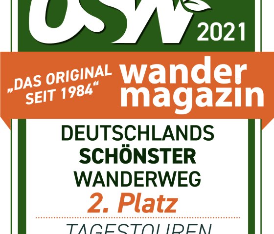 Germany's most beautiful hiking trail 2nd place